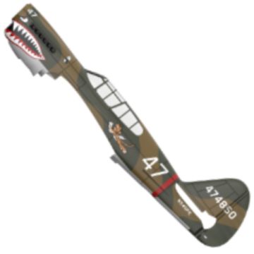 Fuselage Unglued (Painted) (P40)