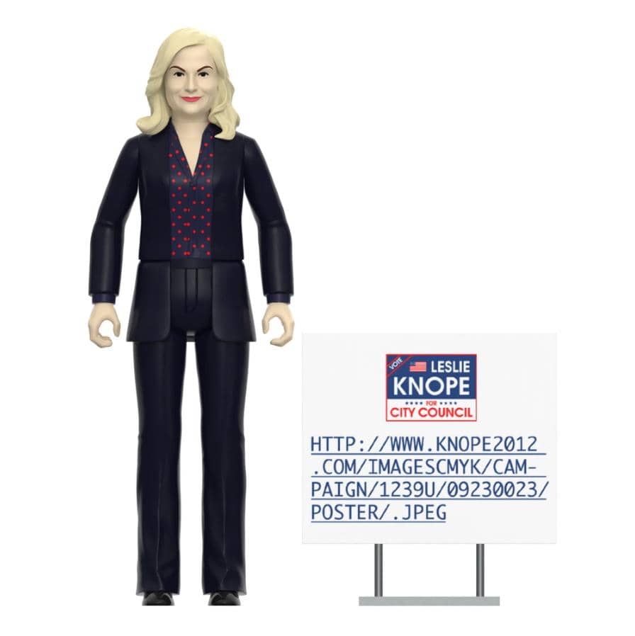 Super7 Licensed Collectables - Parks and Recreation W3 - Leslie Knope (Campaign Trail) ReAction Figure