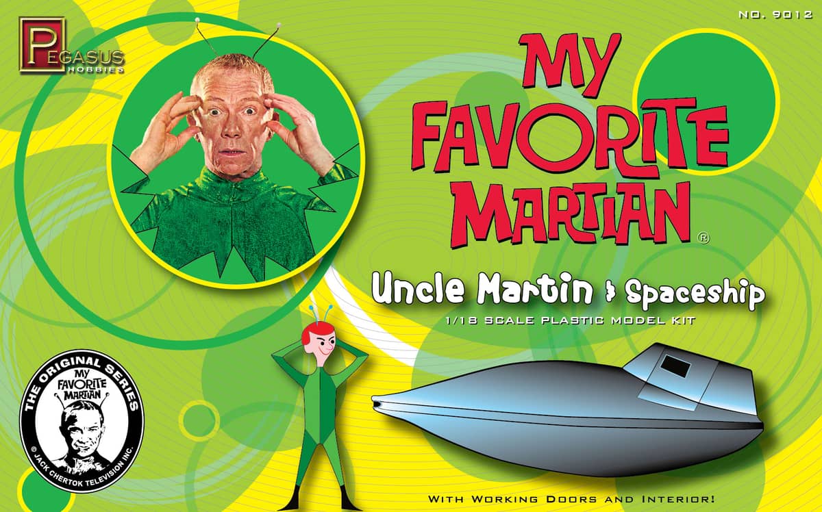 Pegasus 1/18 Uncle Martin and Spaceship Kit From My Favorite Martian