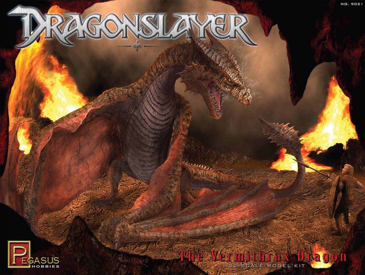 Pegasus 1/32 Dragonslayer The Vermithrax Dragon Kit