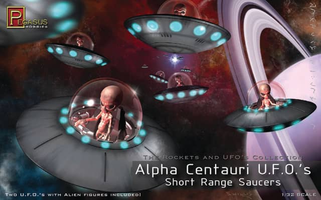 Pegasus 1/32 Alpha Centauri UFO Twin-Pack Kit