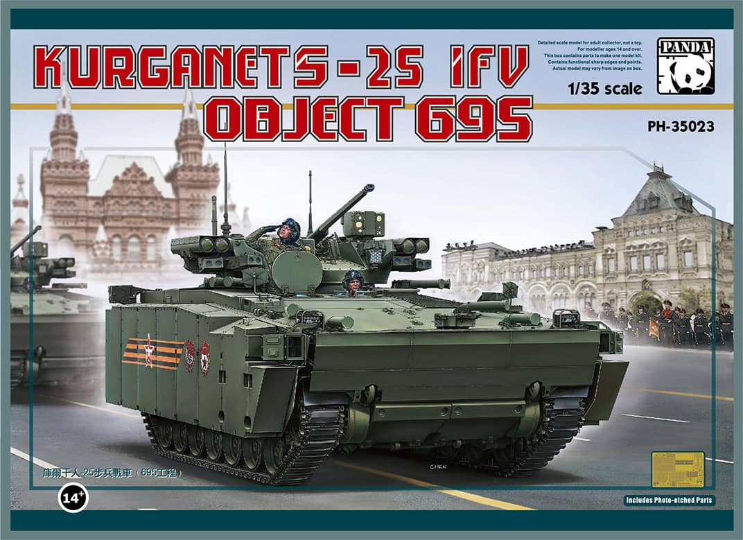 Panda Models 1/35 BMP Object695 Kurganet-25 Model Kit