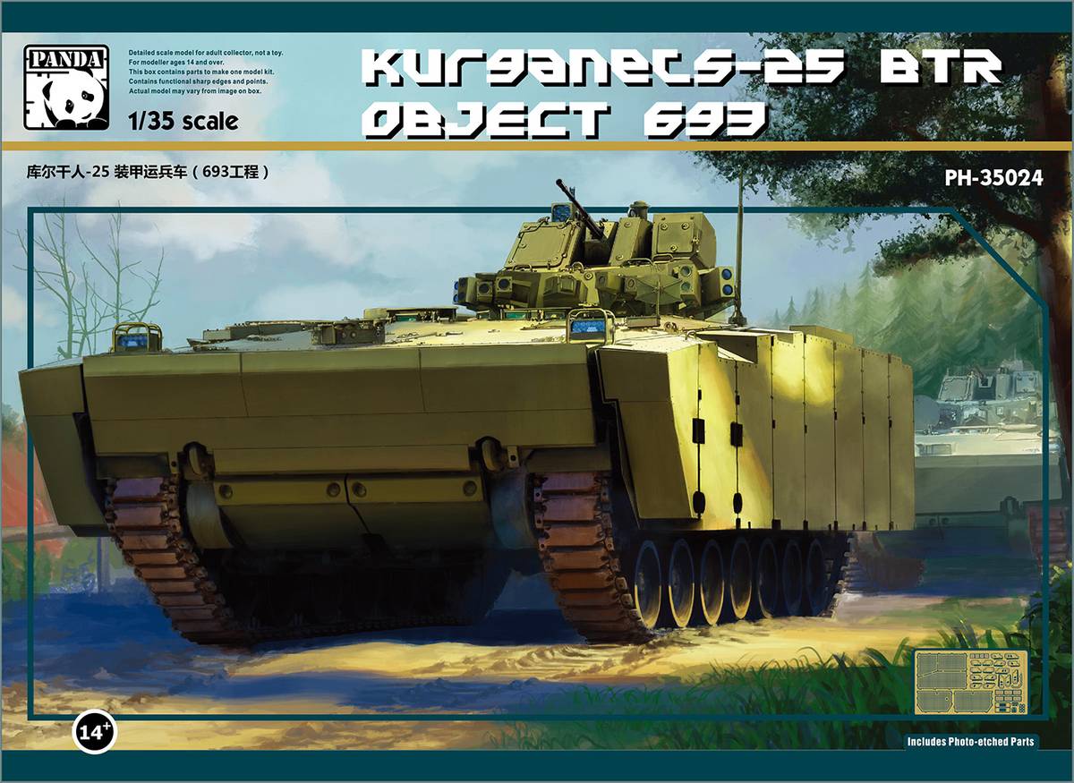 Panda Models 1/35 BTR Object693 Kurganet-25 Model Kit