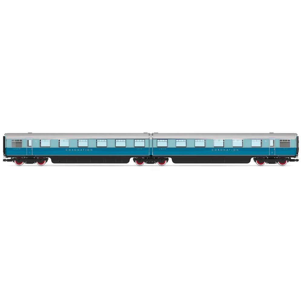 Hornby LNER Coronation Double Open First Articulated Coach Pack - Era 3 R40224
