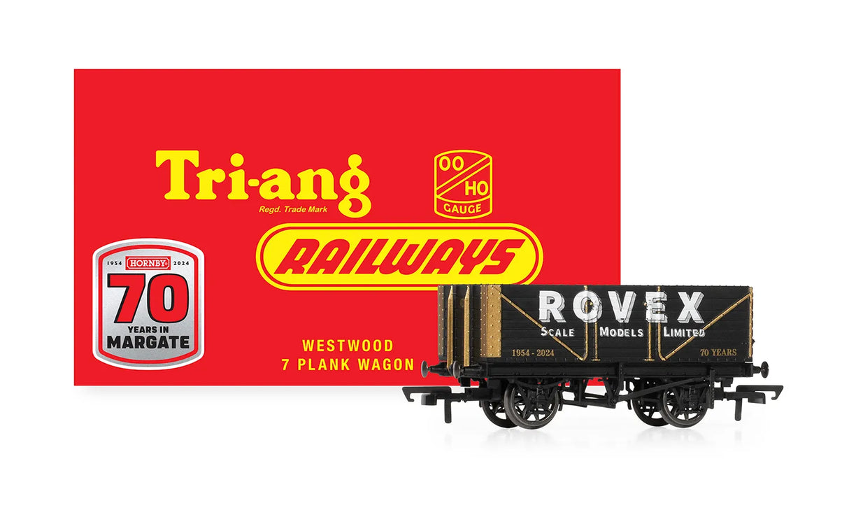Hornby R60263 Tri-ang Railways: Rovex - 7 Plank Wagon (Hornby 70th: Westwood) - Limited Edition