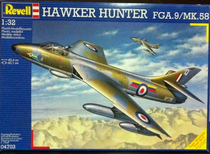 Revell 1/32 Hawker Hunter FGA.9/MK.58 kit 04703 - Pre Owned - New Untouched