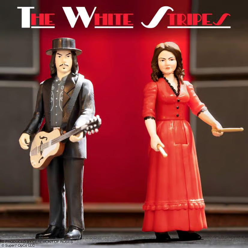 Super7 White Stripes ReAction Wave 1 The White Stripes 2-Pack (Get Behind Me Satan) REWHTE-10170