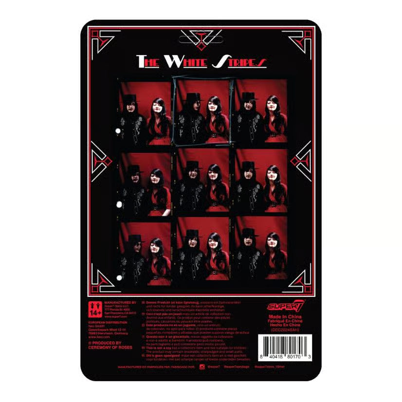 Super7 White Stripes ReAction Wave 1 The White Stripes 2-Pack (Get Behind Me Satan) REWHTE-10170