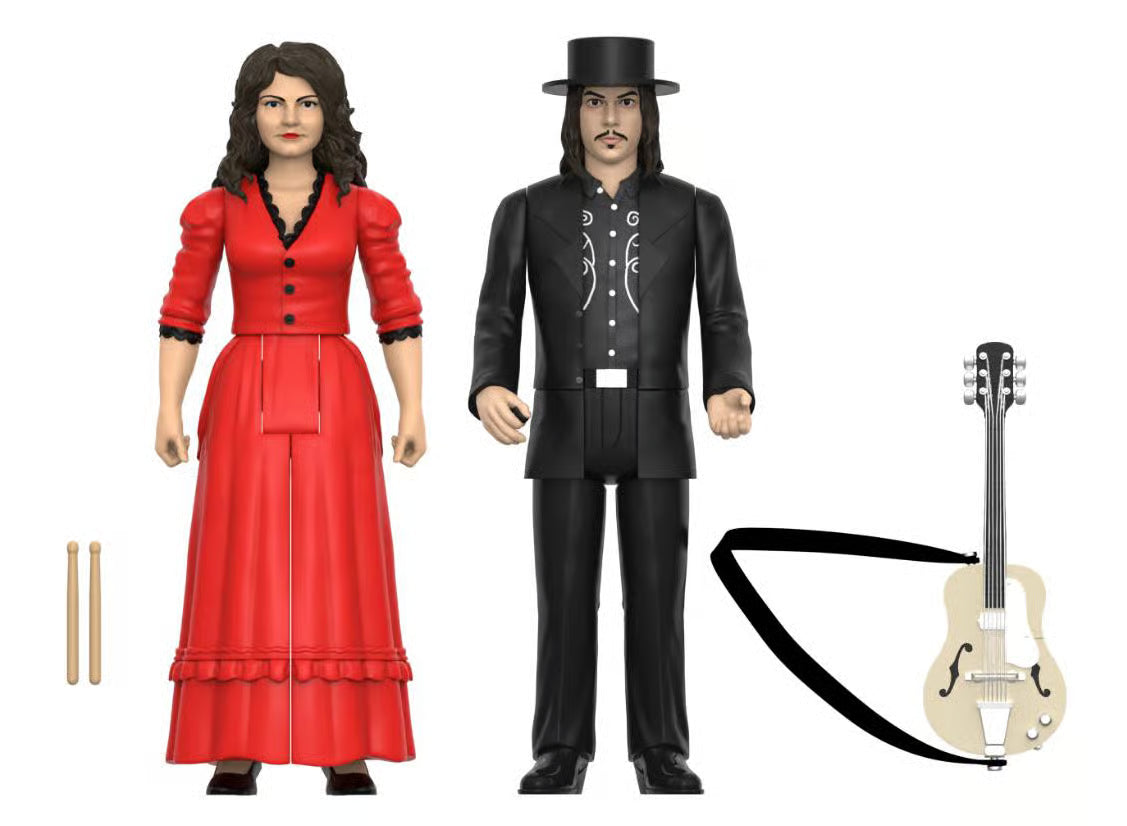 Super7 White Stripes ReAction Wave 1 The White Stripes 2-Pack (Get Behind Me Satan) REWHTE-10170