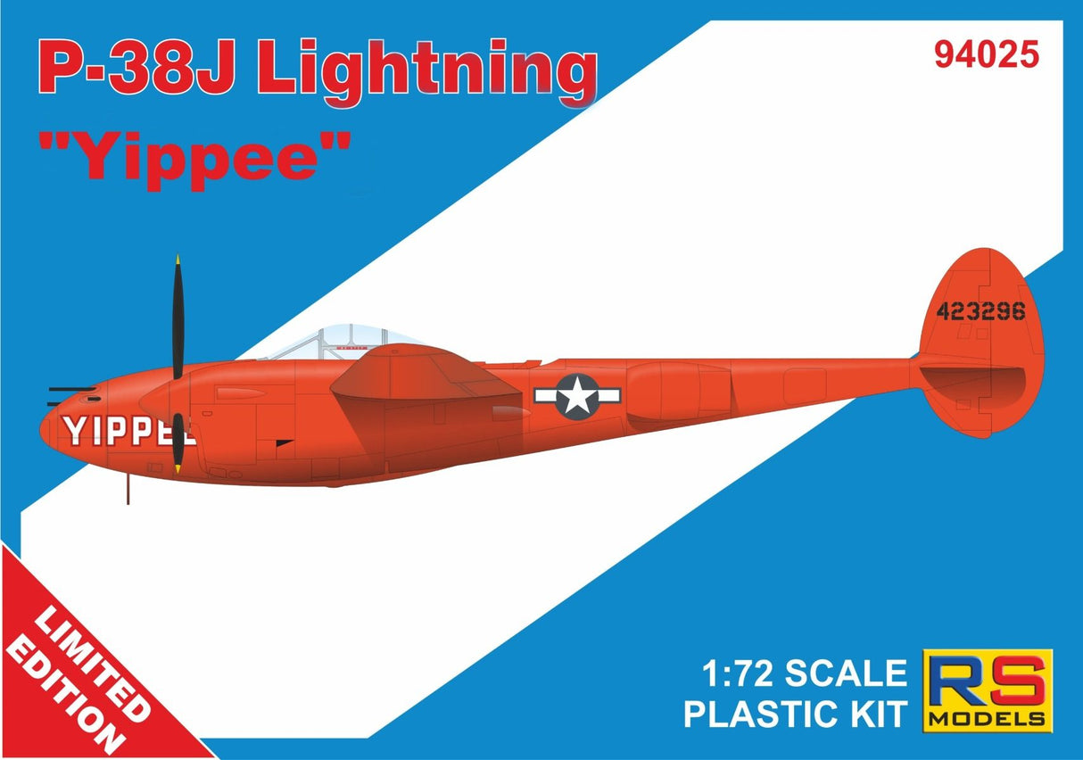 RS Models 1/72 Lockheed P-38J-20 Lightning Yippee Limited Edition # 94025