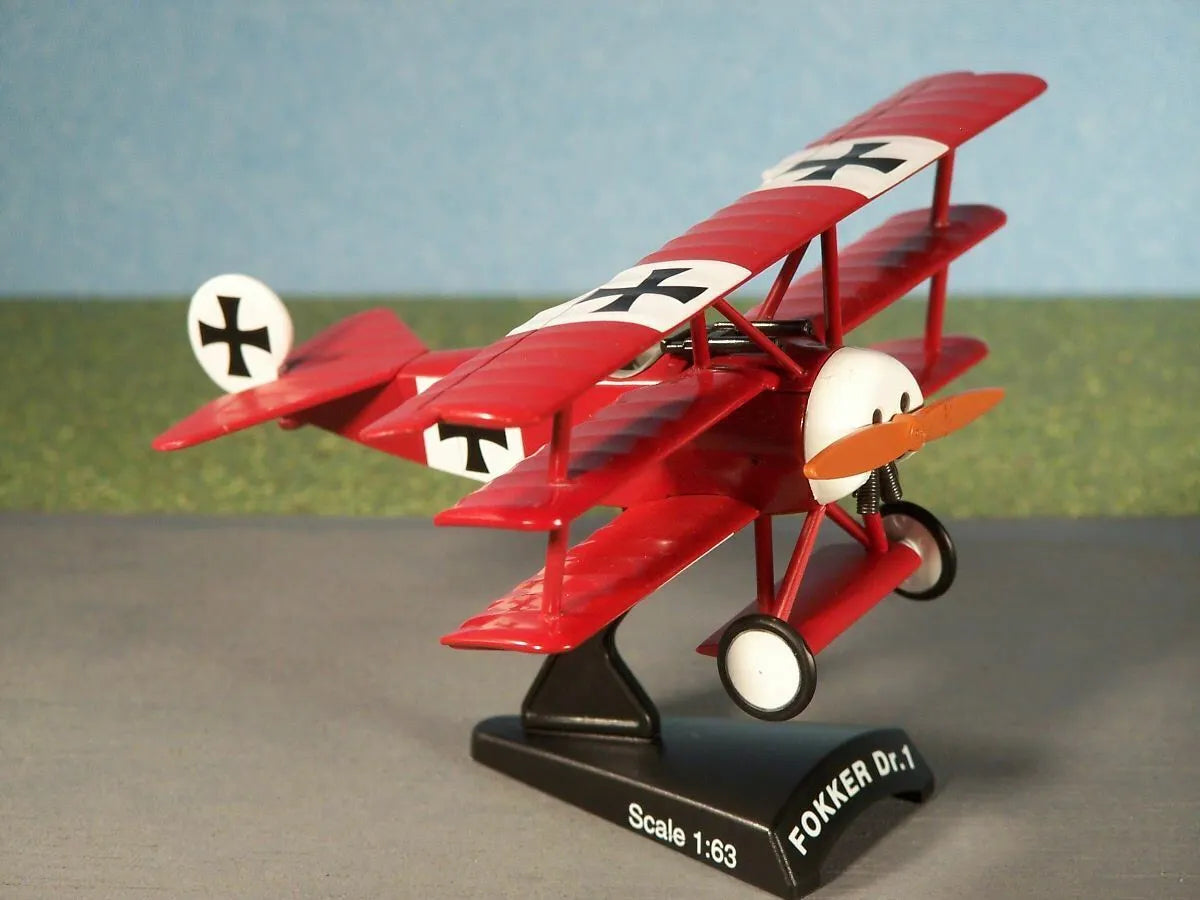 Model Power Postage Stamp Planes 1/63 Fokker DR-1 Red Baron WWI