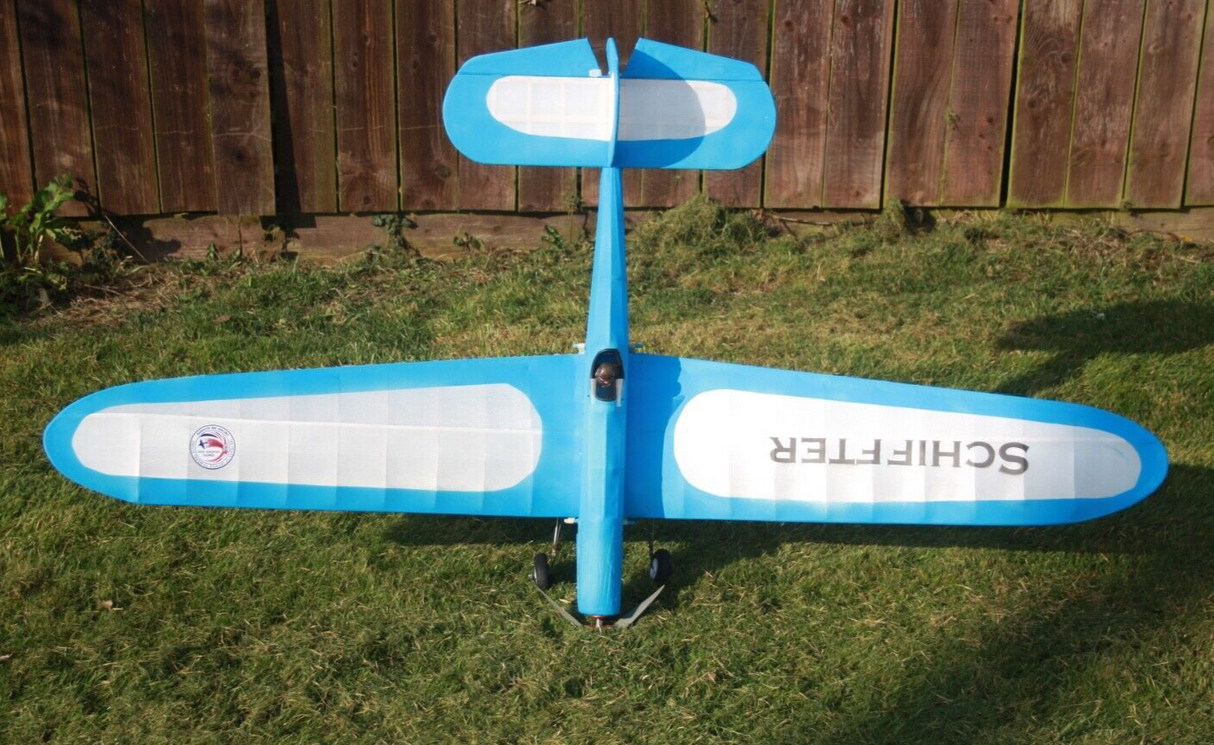 The Model Barn Schiffter Kit. A balsa and ply vintage style low wing model kit