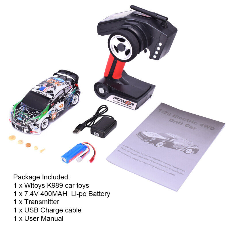 Wltoys K989 RC Car 1:28 4WD - Ford Fiesta Rally