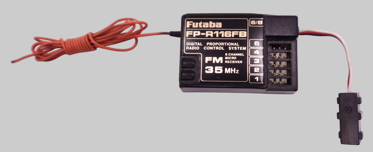 Futaba 35Mhz R116FB 6 Channel Single Conversion Receiver - SECOND HAND inc. crystal