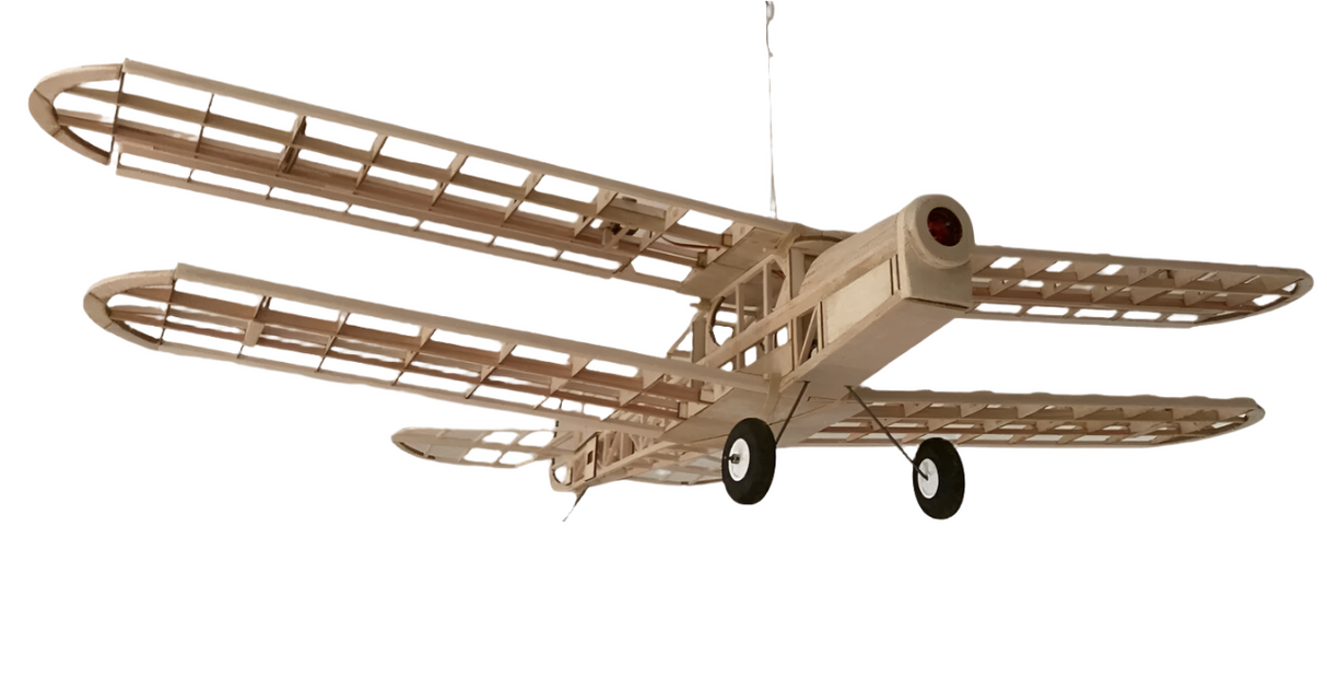 The Model Barn Spright Kit. A balsa and ply vintage style Bi-Plane wing model kit