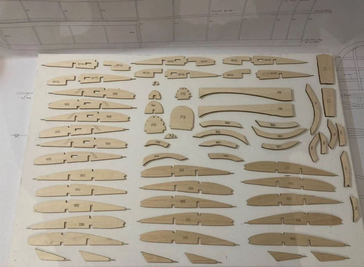 The Model Barn Astro Boy Kit. A balsa and ply vintage style model kit