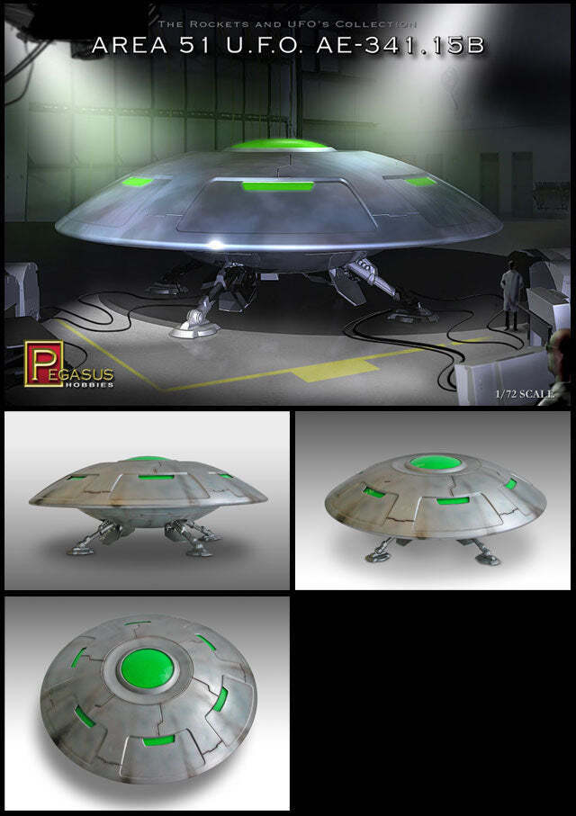 Pegasus 1/72 Area 51 UFO File AE-341.15B Kit PKPG9100