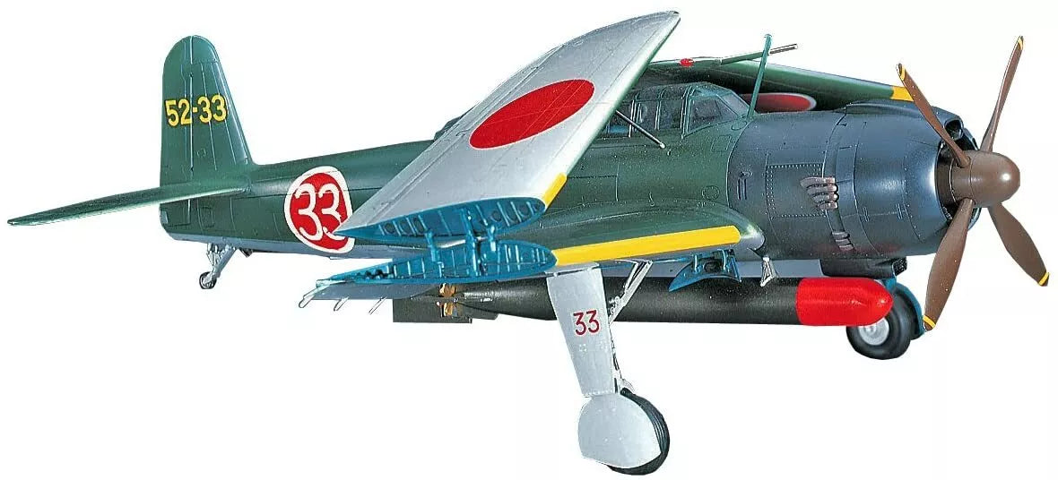 Hasewaga 1:48 Nakajima B6N2 Carrier Attack Bomber Tenzan (Jill) Type 12 The Night Torpedo Attacks Over Okinawa Kit HJT07536