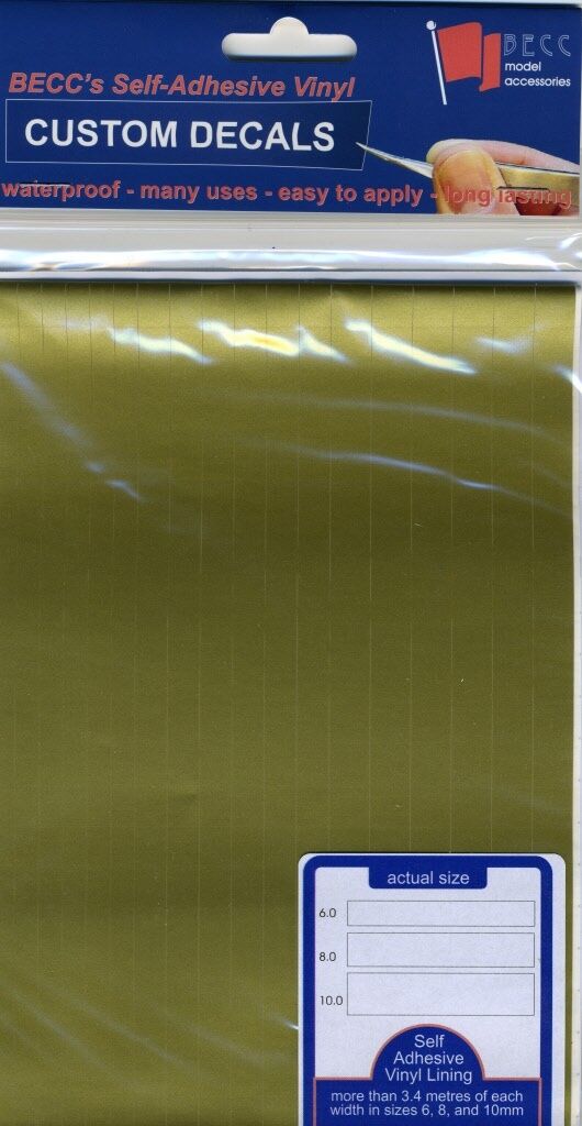 Becc Vinyl Lining - Narrow -Gold