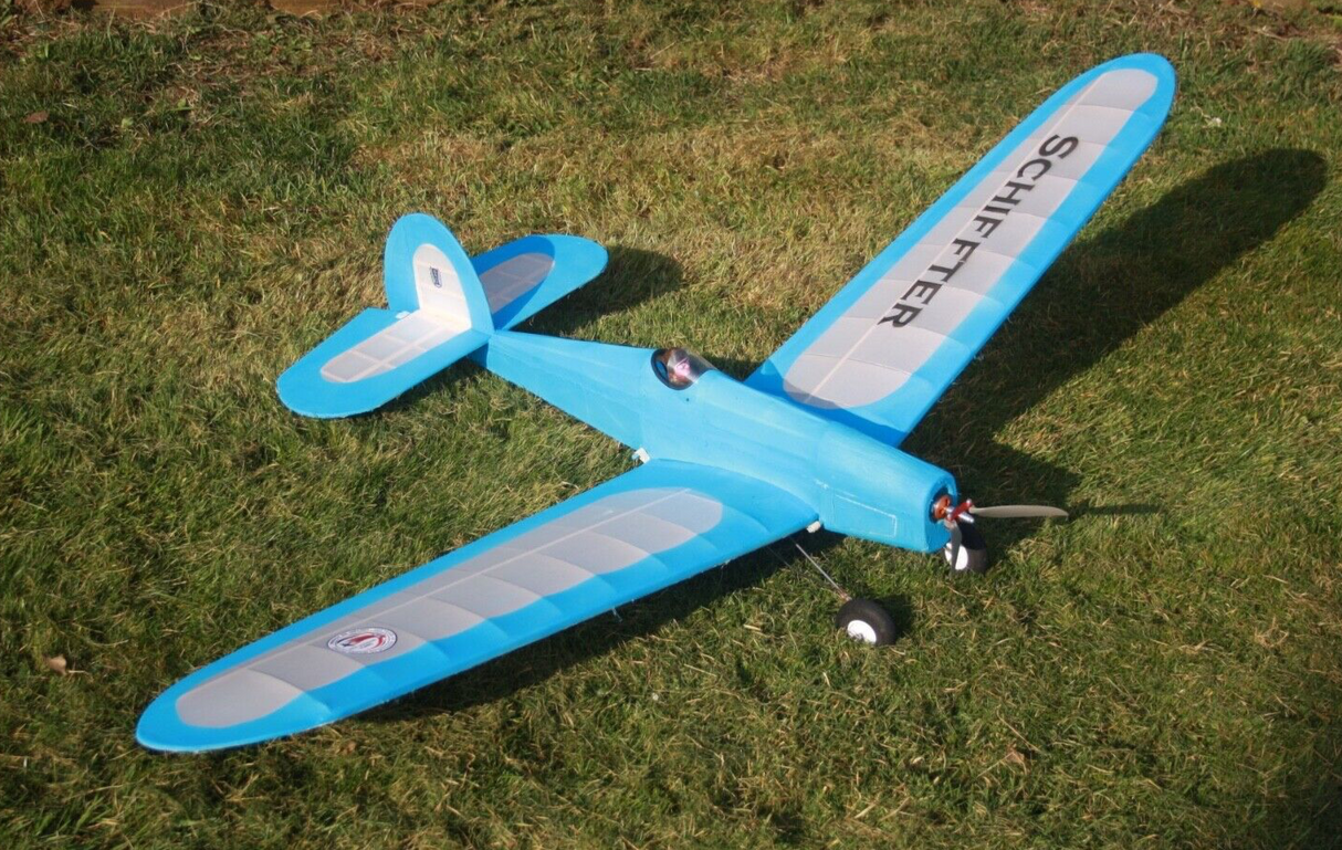 The Model Barn Schiffter Kit. A balsa and ply vintage style low wing model kit