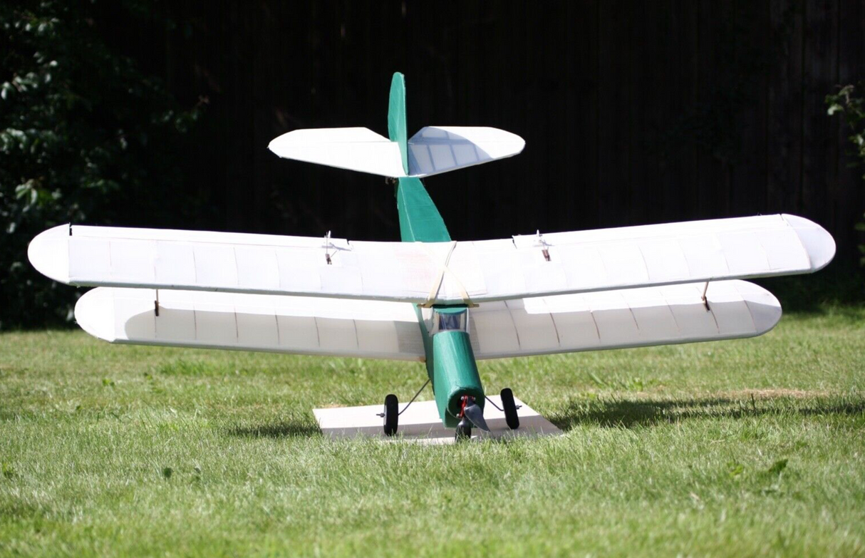 The Model Barn Spright Kit. A balsa and ply vintage style Bi-Plane wing model kit