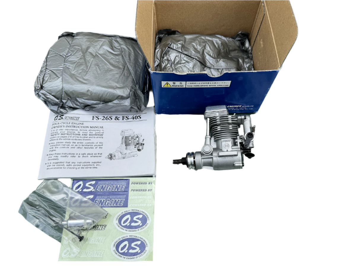 OS FS26 Four Stroke Engine - Second Hand - NEW - UNRUN or MOUNTED