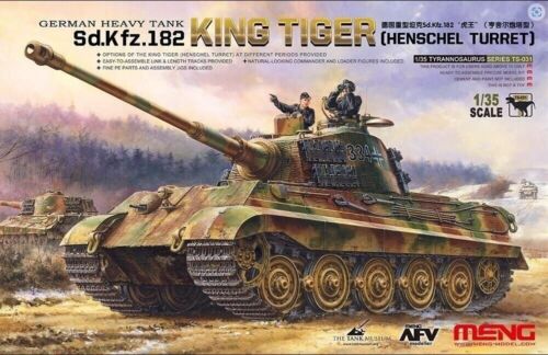Meng Model 1:35 – Sd.Kfz.182 King Tiger (Henschel Turret) Kurt Knispel Overlord Kit MNGTS-031