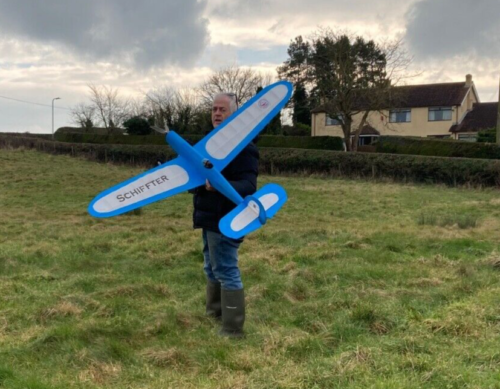 The Model Barn Schiffter Kit. A balsa and ply vintage style low wing model kit