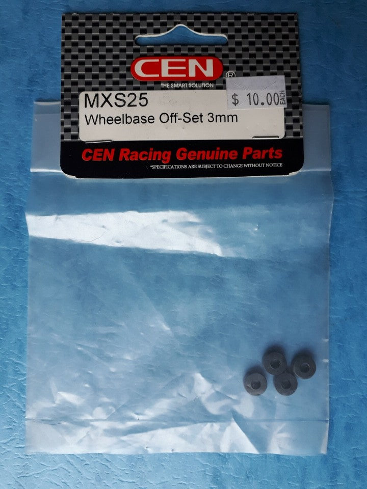 CEN RC car Spares WHEELBASE OFF-SET 3MM (4pcs ) MXS25 (Box 92)
