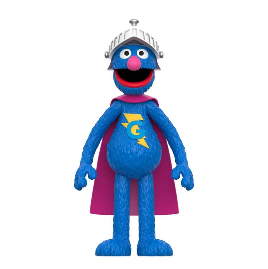 Super7 Licensed Collectables - Sesame Street W3 - Super Grover ReAction Figure