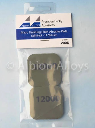 Albion Alloy Micro Finishing Cloth - Abrasive Pads - 12000 Grit (Pack of 2) 2006