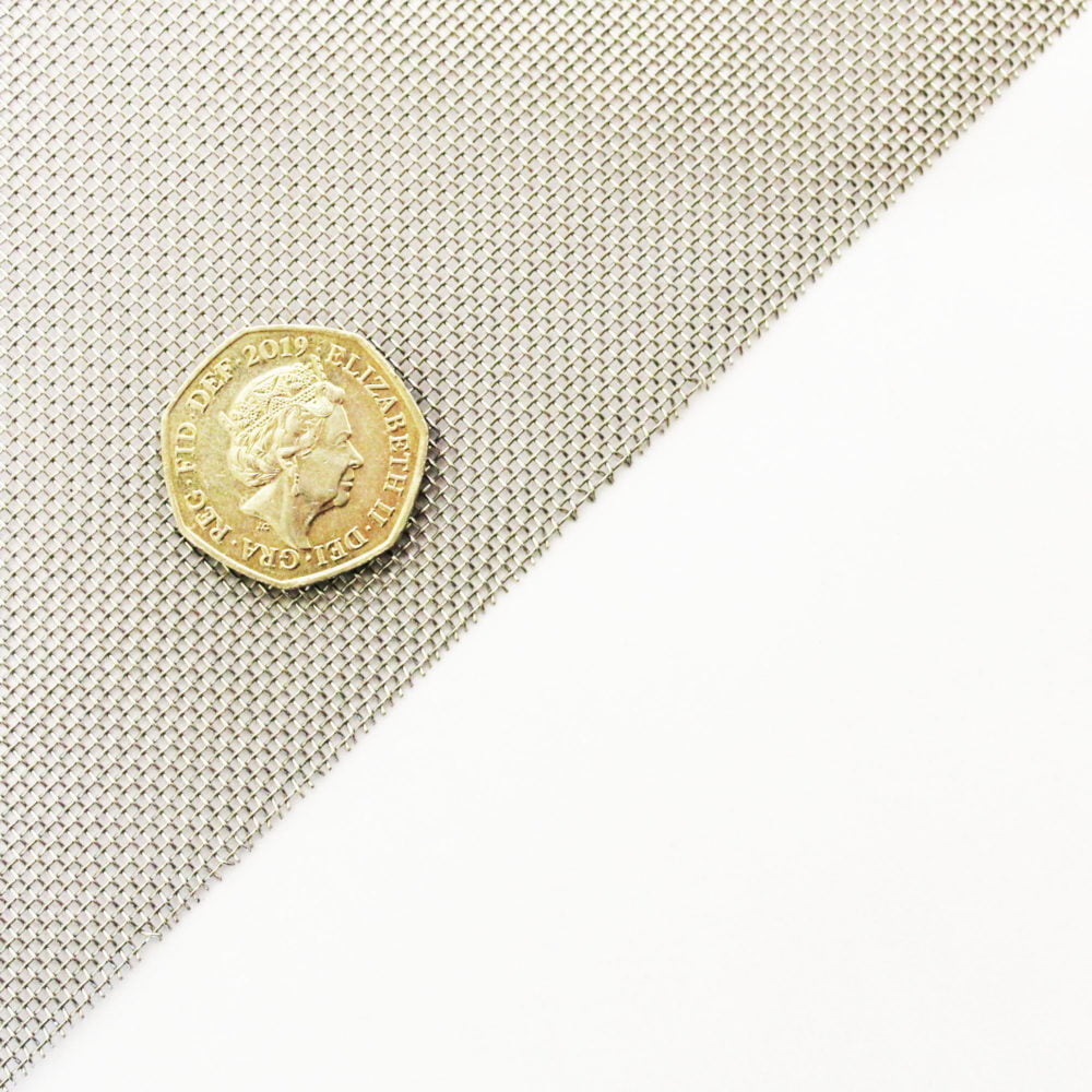 0.81mm Hole Coarse Stainless Steel Wire Gauze – 0.46mm Wire – 20 LPI