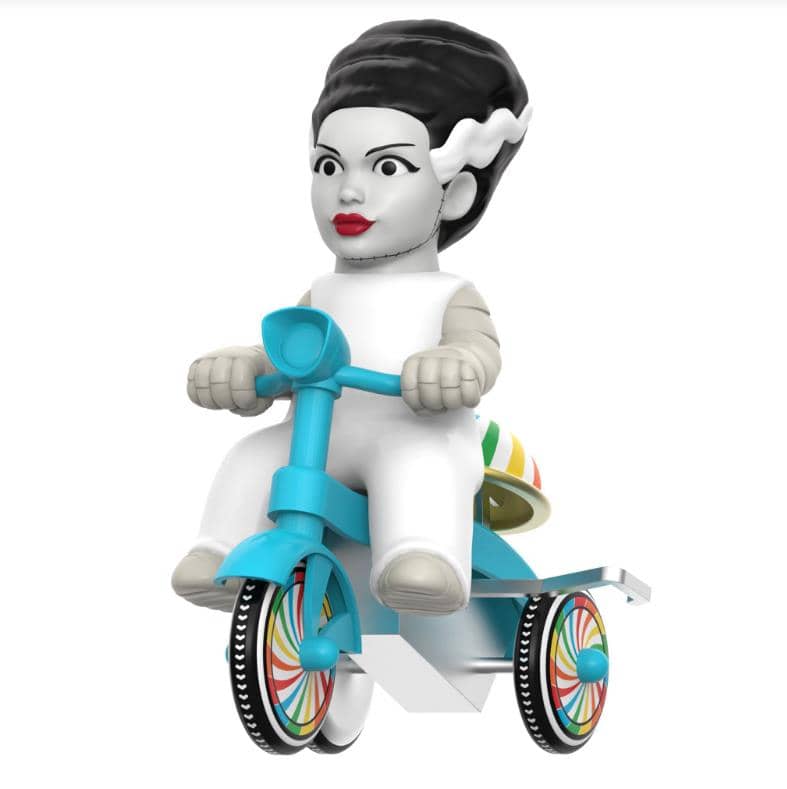 Super7 Super Cycles Universal Monsters - Bride of Frankenstein with Blue Trike