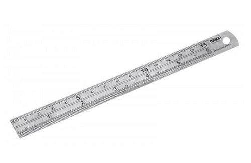 Rolson 150mm Stainless Steel Ruler
