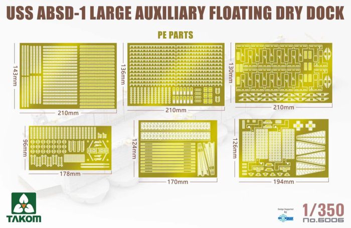 Takom 1/350 USS ABSD-1 Large Auxiliary Floating Dry Dock Kit
