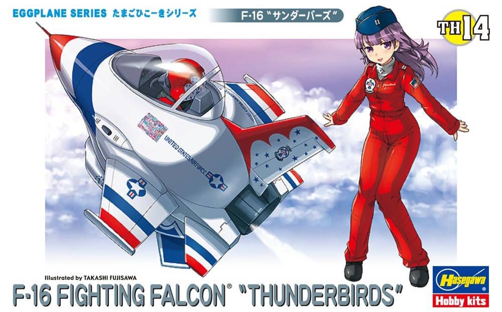Hasegawa Egg Plane Kit F-16 Fighting Falcon Thunderbirds