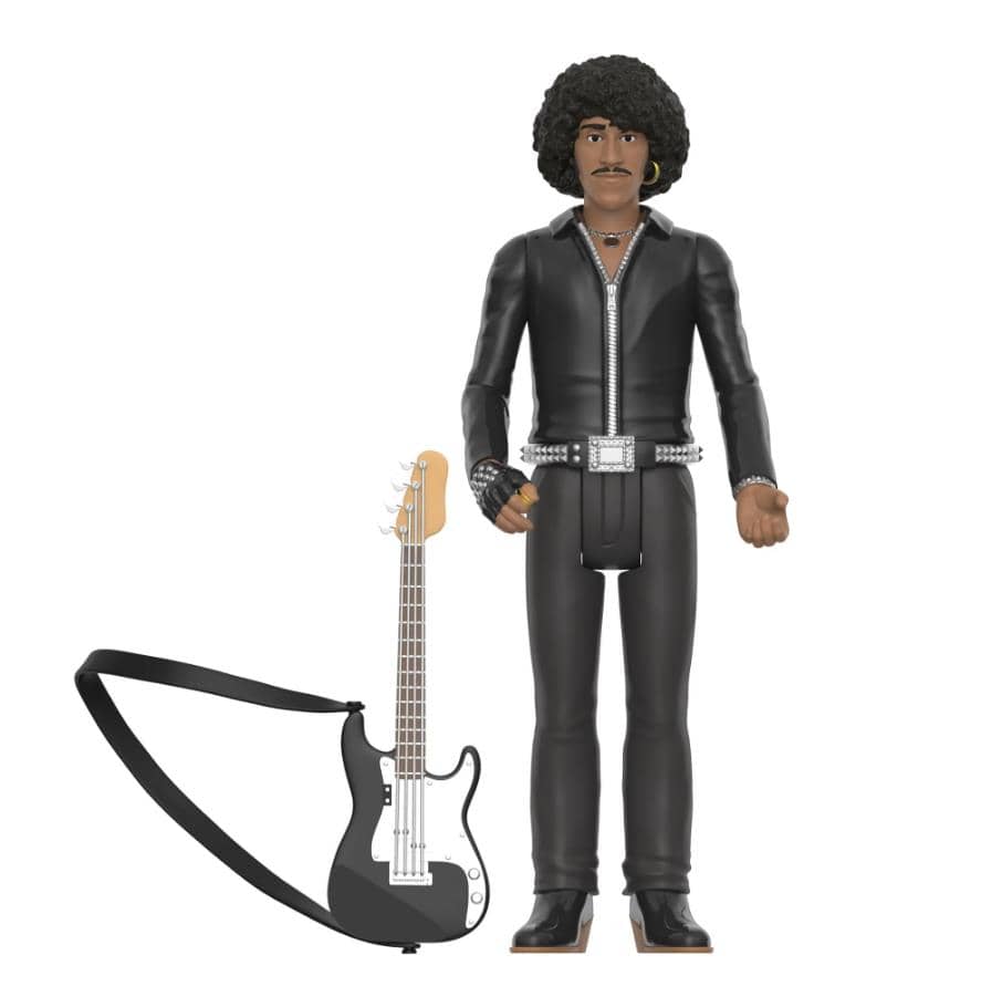 Super7 Licensed Collectables - Thin Lizzy ReAction Figure - Phil Lynott (Black Leather)