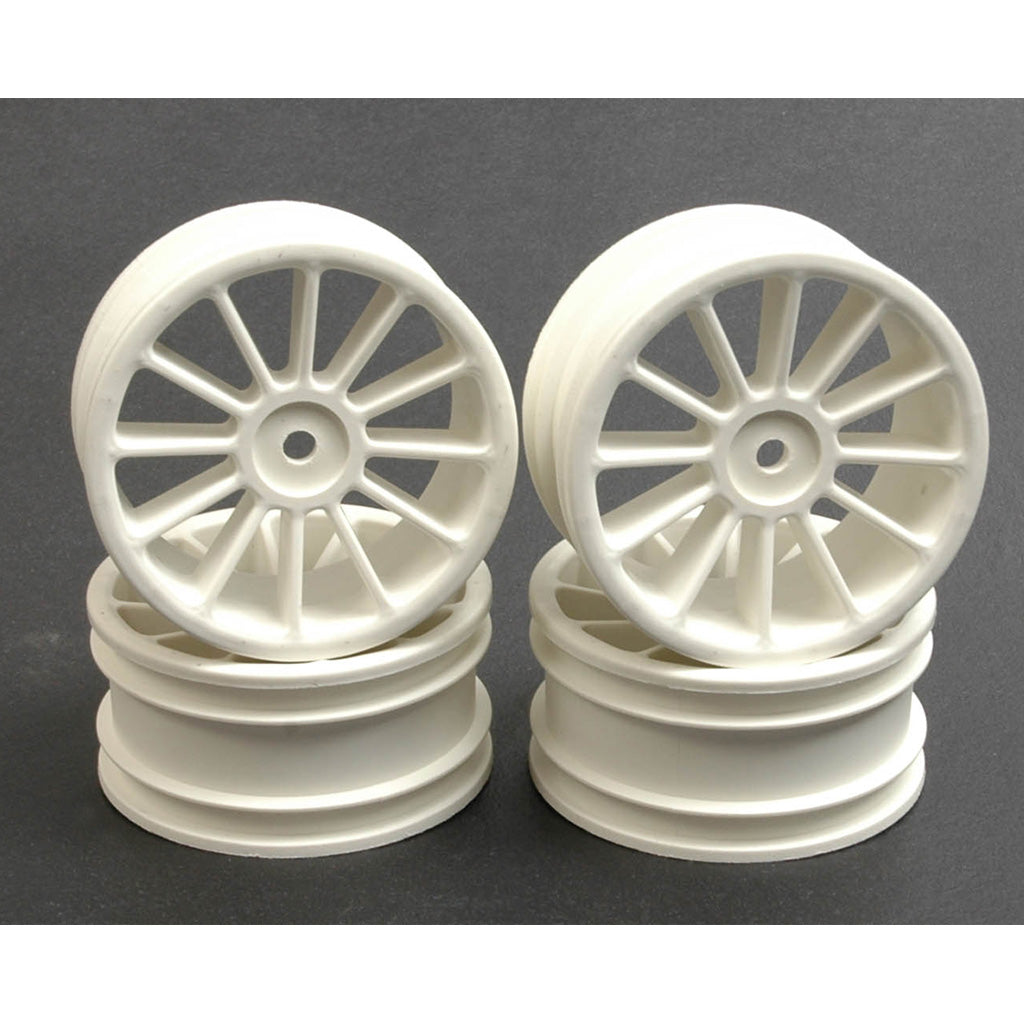 Wheel; 12 spoke 25mm - White (Pk4)