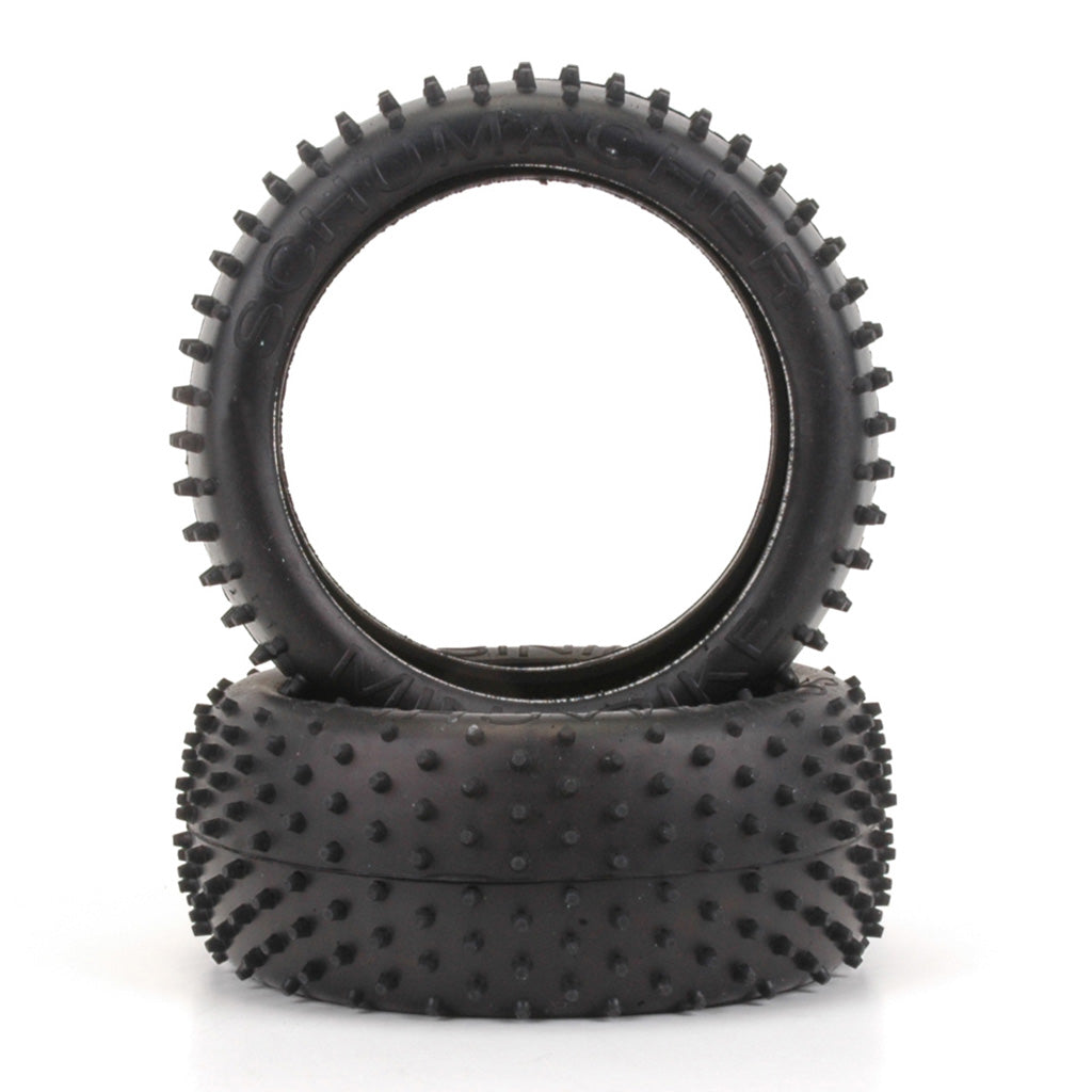 Mini Spike 1/8th Tyre - Silver (pr)
