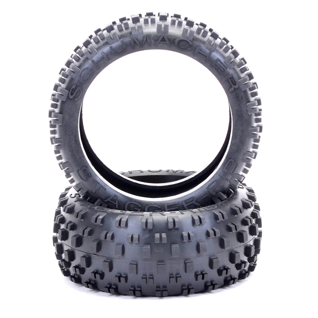 Stagger Rib 1/8th - Silver (pr)