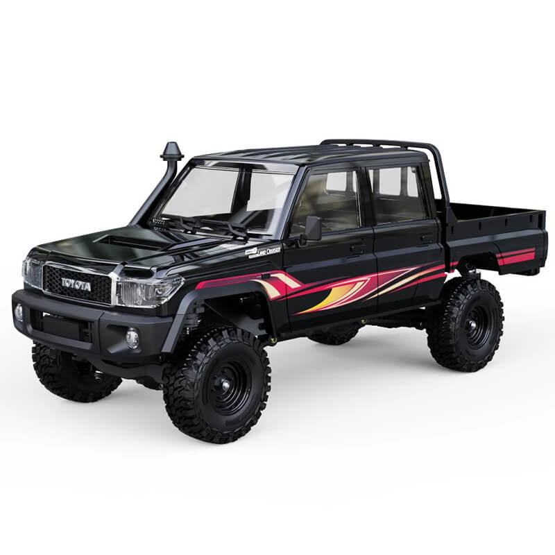 UDI RC TOYOTA LAND CRUISER RTR 1/18 DOUBLE CAB BRUSHED - BLACK