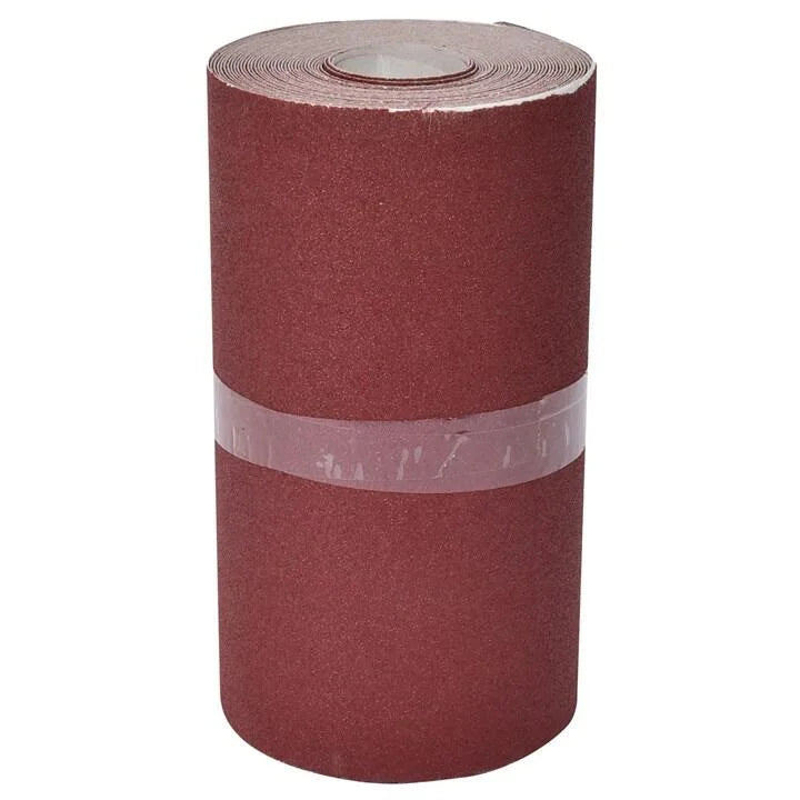 Amtech V4115 P120 grit (medium fine) aluminium oxide sanding roll (115mm x 500cm)