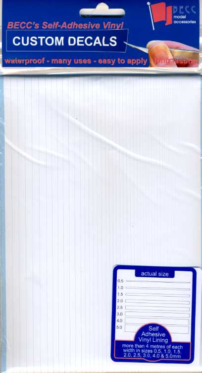 Becc Vinyl Lining - Narrow - White