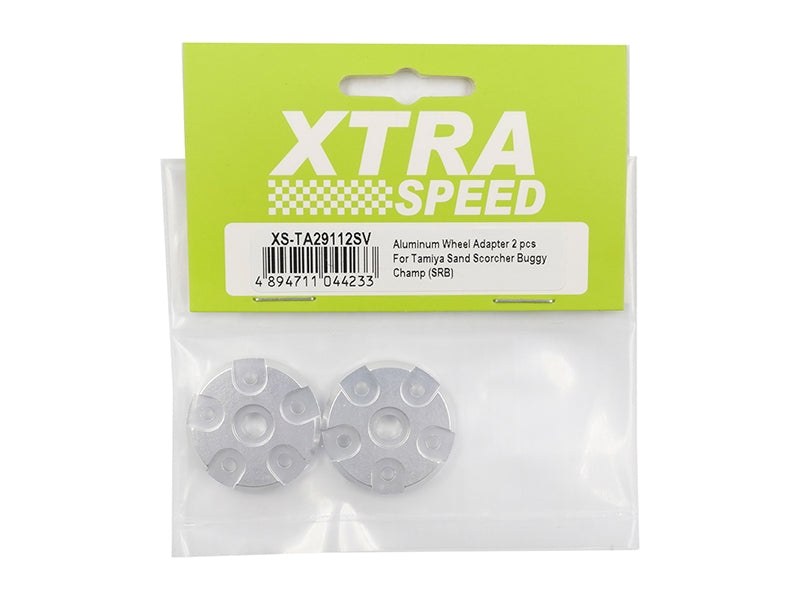 Xtra Speed Aluminium Wheel Adapter (2pcs) for Tamiya Sand Scorcher/ Buggy Champ (SRB) (Box 43) (Box 43) (Copy)