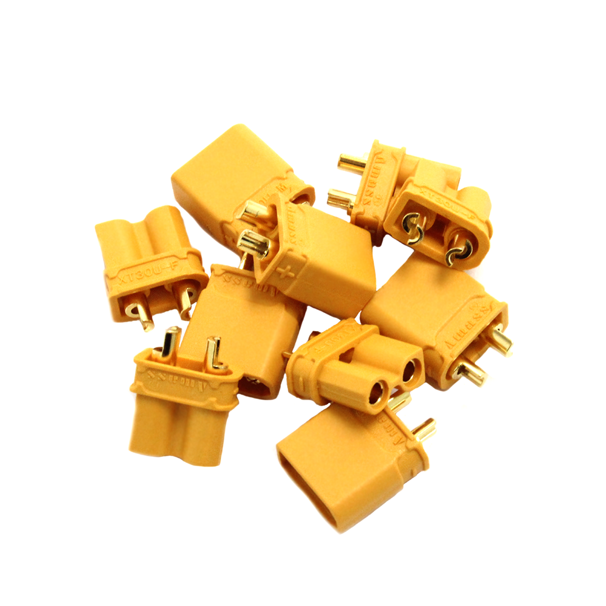 Amass XT30 U plug 5 pairs 2mm gold