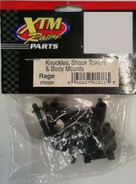 XTM Rage ZXTM3804 Wheel and shock mount and body mount (Box 78)