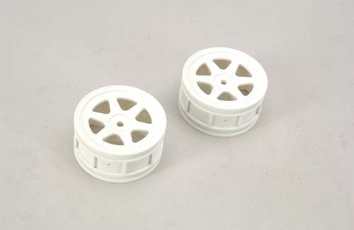 Cen Car Spares Wheel-6 Spoke/White/1:10/Pk2 - CT5 G84246 (Box 108)