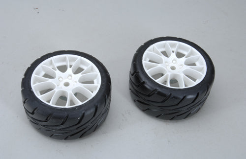 FG Modellsport Car Spares Front Tyres R1-A/XSOFT glued (Pk2) 08526/2