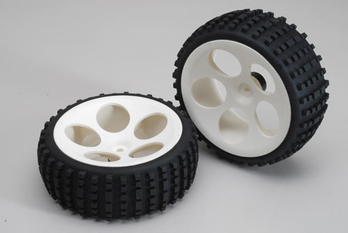 FG Modellsport Car Spares Baja tires S narrow glued 2pcs. 60214/05 (Storeroom)