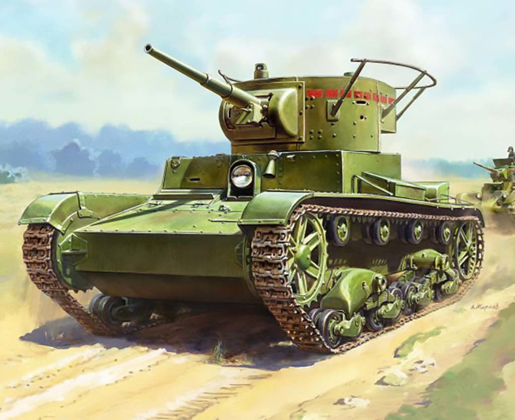 ZVEZDA Soviet T-26 Tank Re Release 1/35